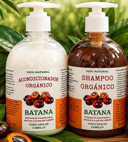 Shampoo y Acondicionador Organico. Anticaída y Crecimiento de Cabello