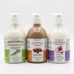 Shampoo y Acondicionador Organico. Anticaída y Crecimiento de Cabello