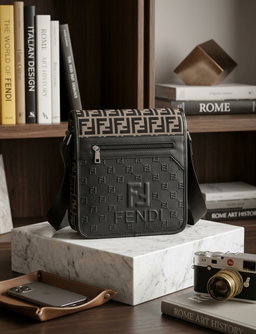 Fendi 3 piece sling brown 