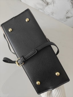 Coach mini tote  khakhi / black 