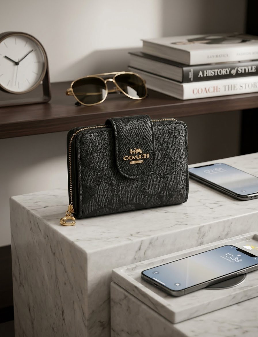 Coach small wallet black
