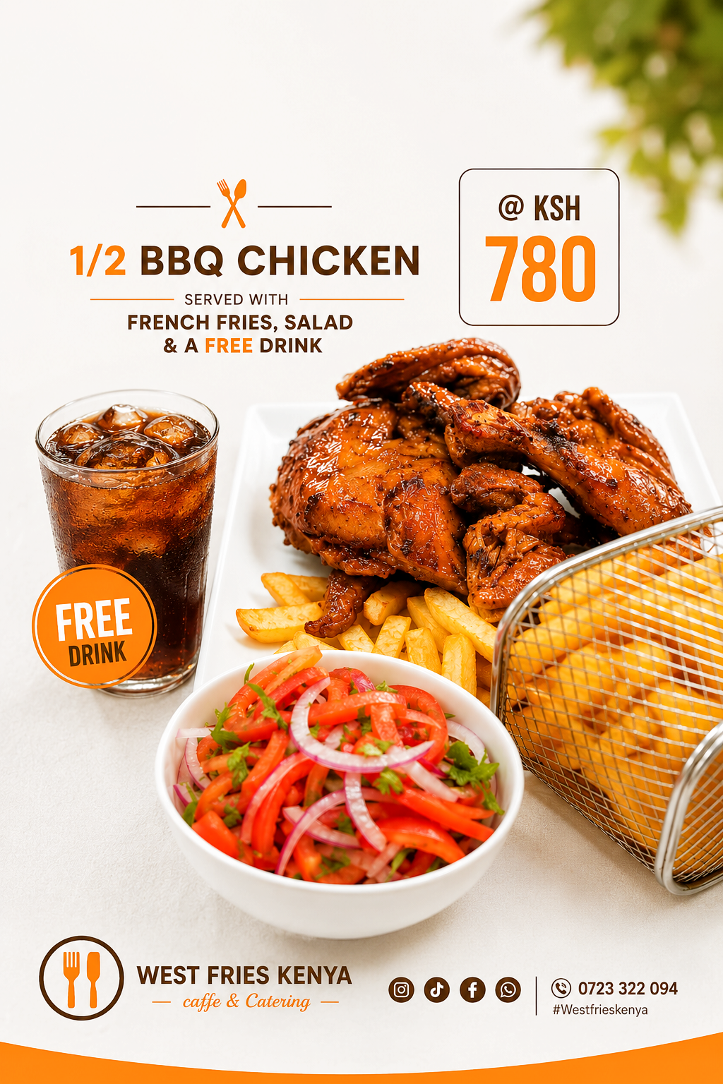 1/2 chicken Combo
