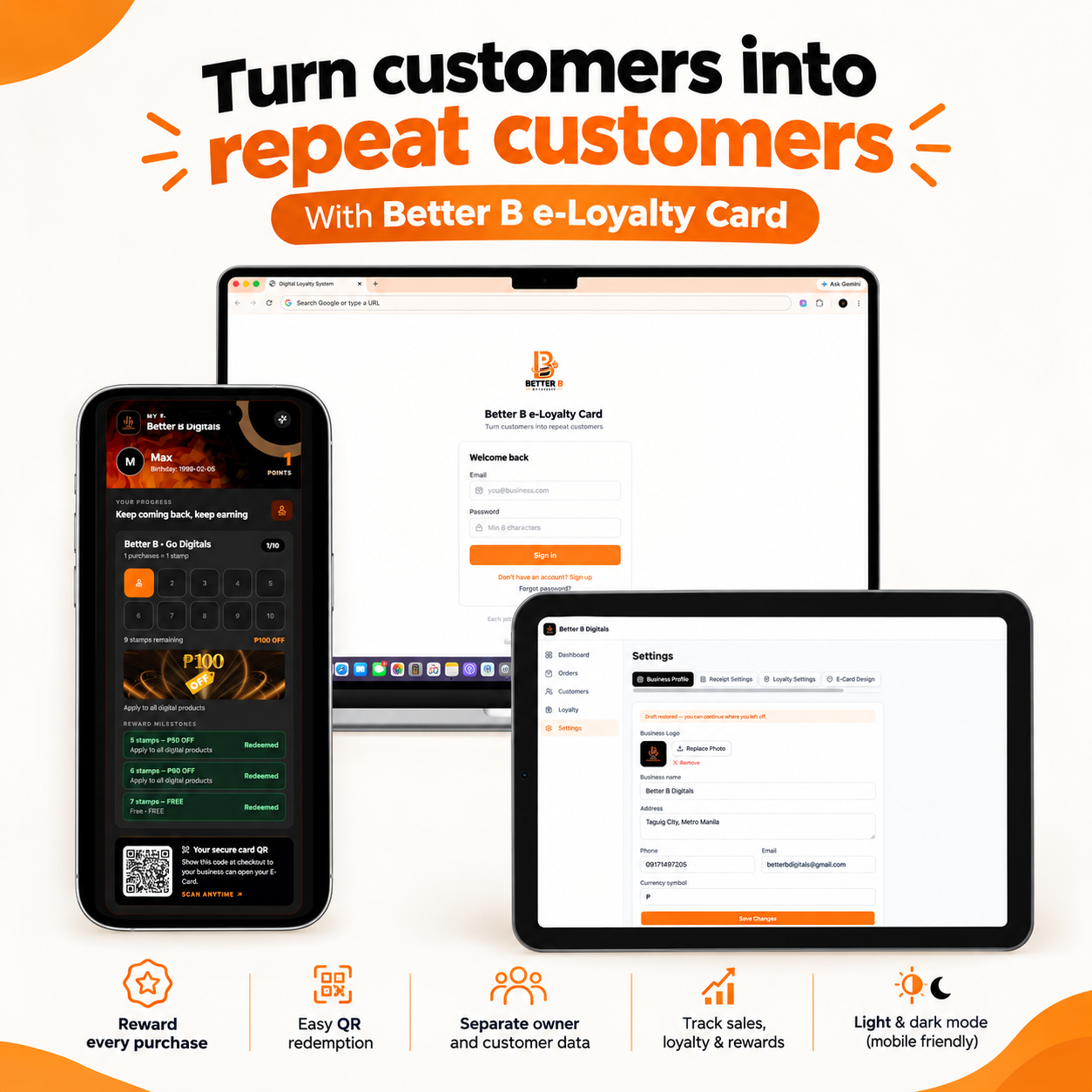 Better B e-Loyalty Card