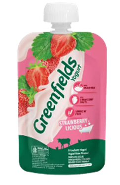 Greenfields Yogurt Pouch Strawberry- 110g