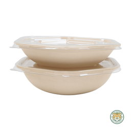 Bagasse Salad Bowl / 1400ml / Brown (RM0.5371/pc)