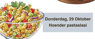 Donderdag - Hoender pastaslaai