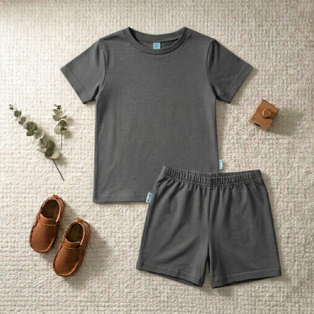 SETELAN PENDEK POLOS OLD GREY
