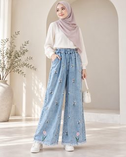 Tulip Denim Pants