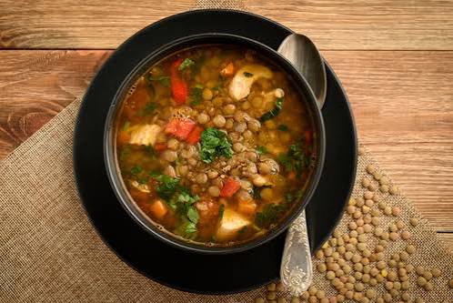 Lentejas con pollo y vegetales _0