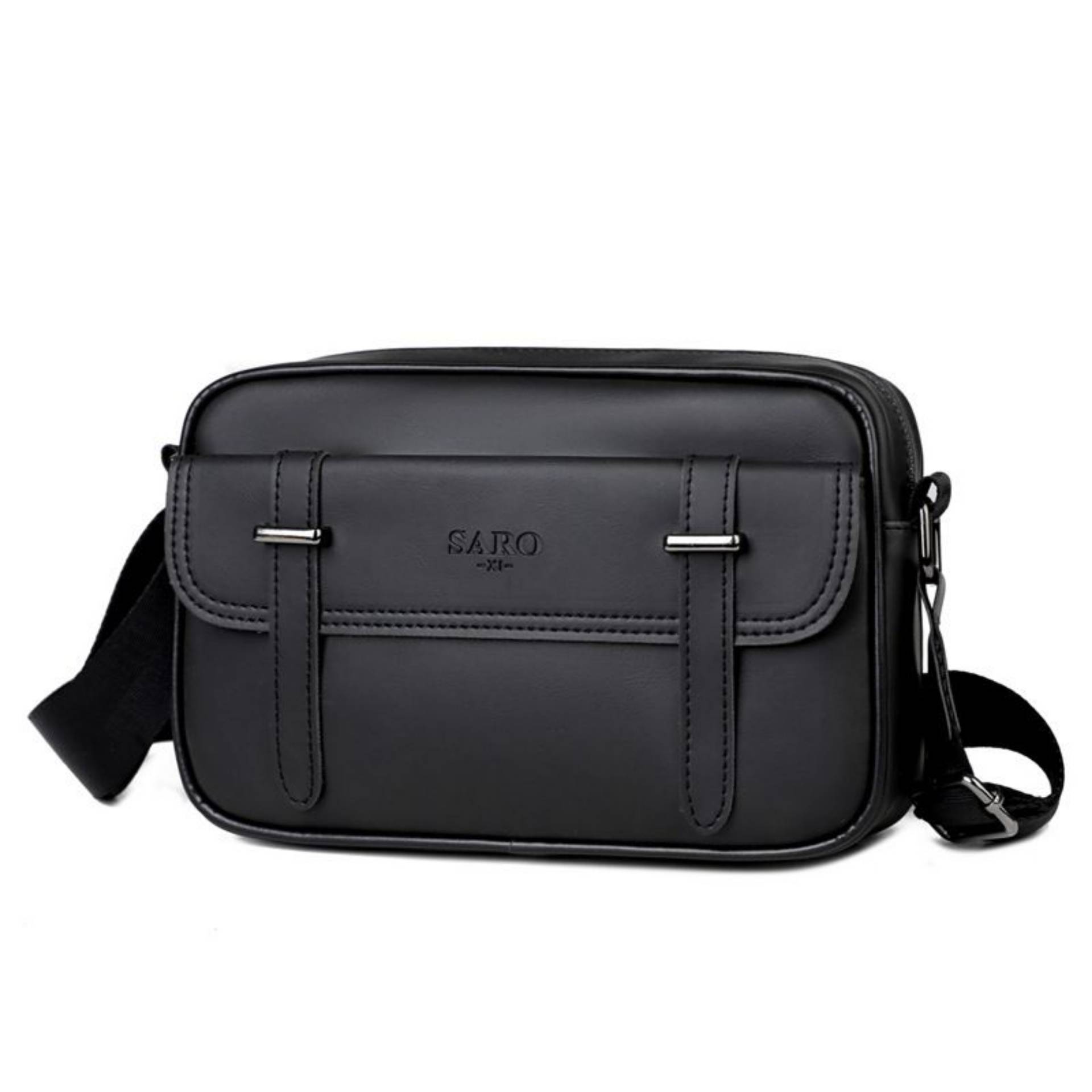 Sacoche Bandoulière Homme Marron – Style Rétro SARO_0