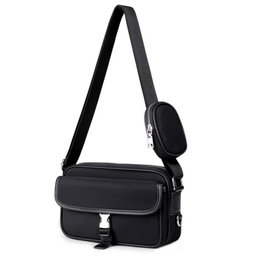 Sacoche Multifonctionnelle Kaki & Noire avec Pochette Amovible