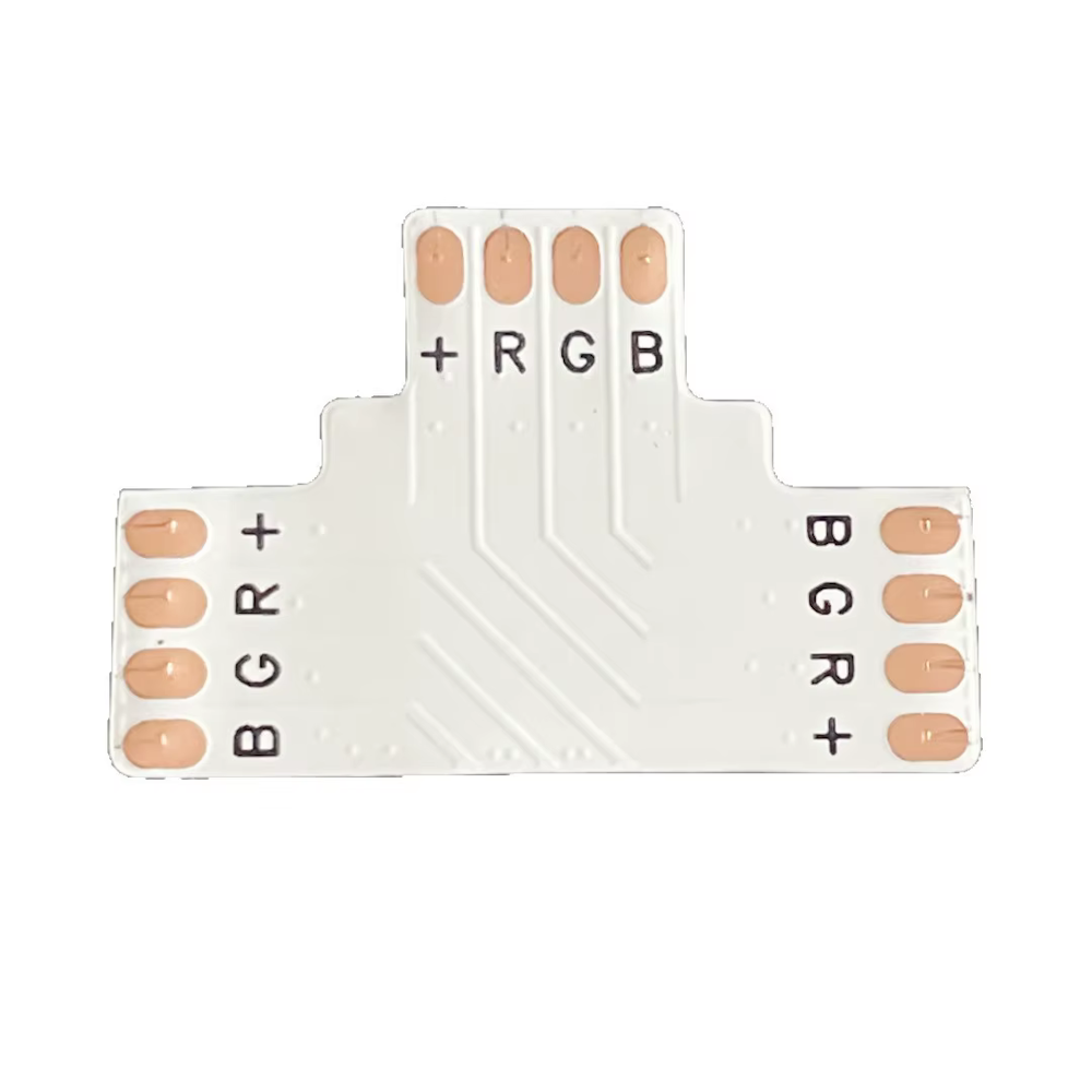 Conector placa en T de 2P y 8 mm