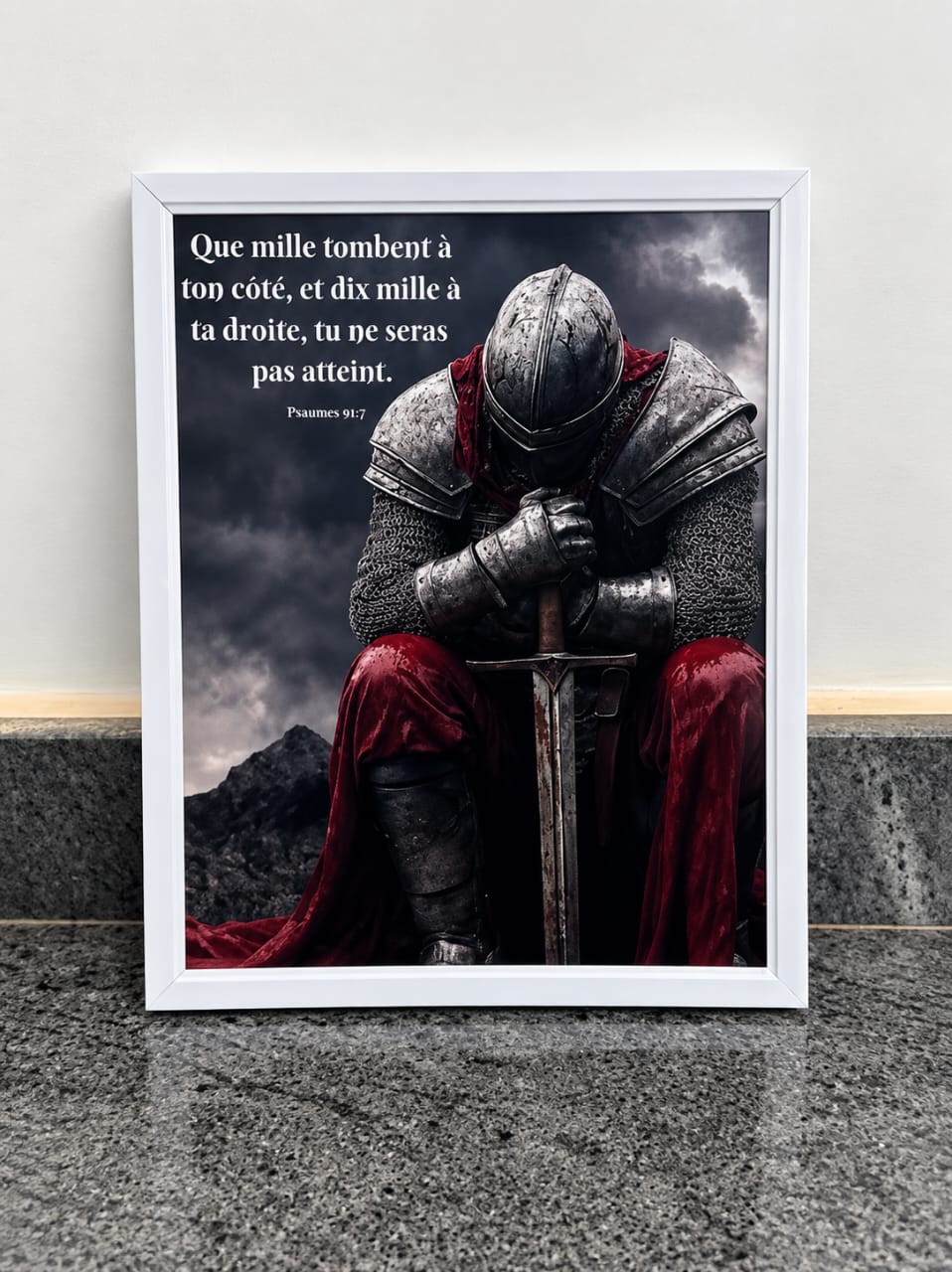 Tableau "Le bouclier de foi" A4 (Collection SPIRIT)