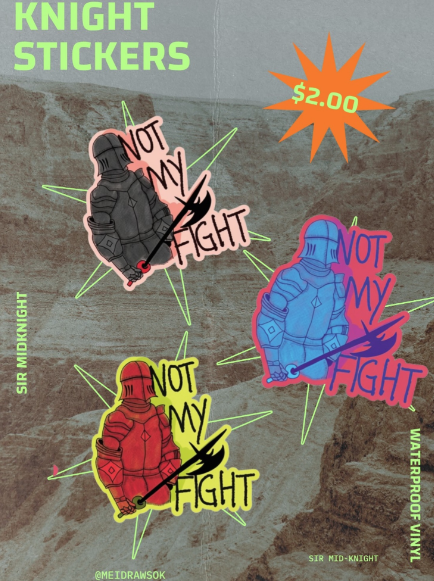 ⚔️ Mid-Knight Stickers (Matte & Glossy) ⚔️