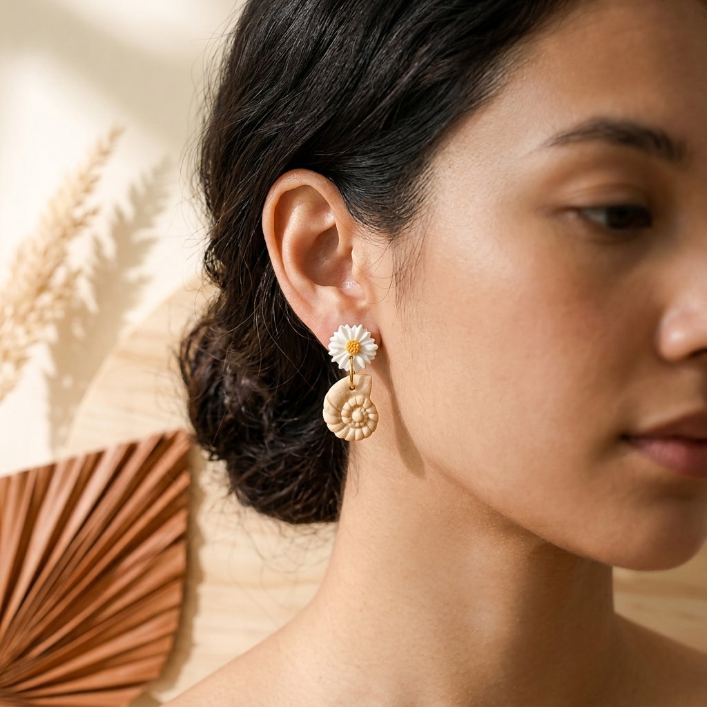 Ocean Bloom - Spiral Shell Beige