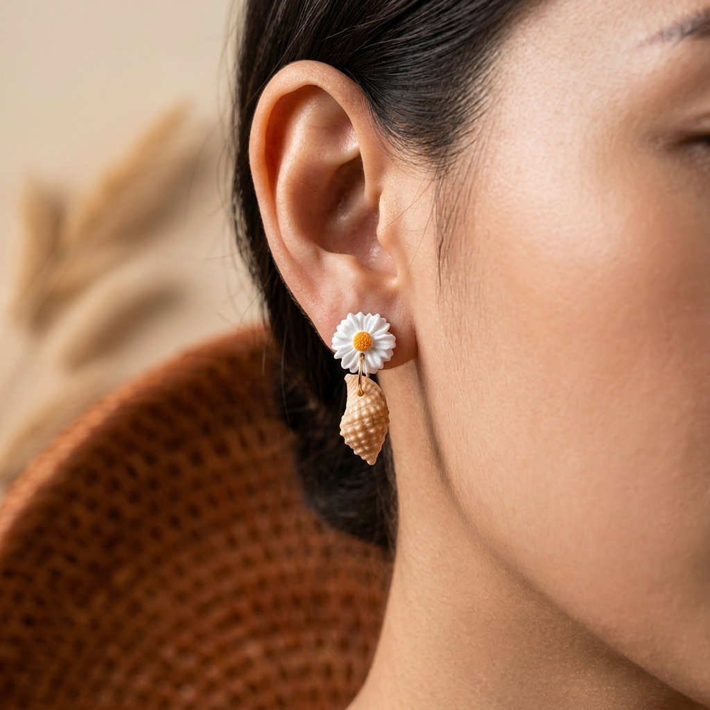 Ocean Bloom - Cone Shell Beige_1