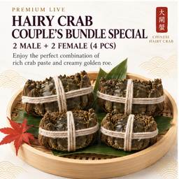 Hairy Crab Couple's Bundle Special | 2 Male + 2 Female (4 PCS)
