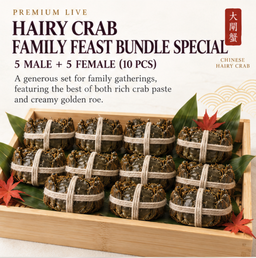 Hairy Crab Family Feast Bundle Special | 5 Male + 5 Female (10 PCS)