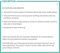 [mobileaid] Ansell Gammex Latex Powdered Sterile Gloves Size 6.5 (10 pcs in a box) [LOCAL SG DELIVERY]