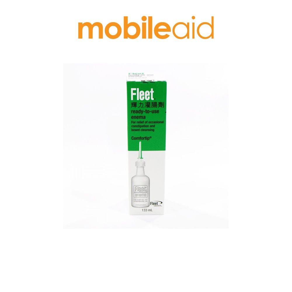 [mobileaid] Fleet Ready-To-Use Enema, 133ml (5 Btls in a Pack) [LOCAL SG DELIVERY]