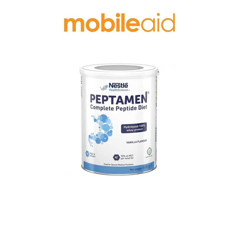 [mobileaid] Nestle Peptamen Complete Peptide Diet Nutrition Powder Vanilla Flavour, 400g [LOCAL SG DELIVERY]
