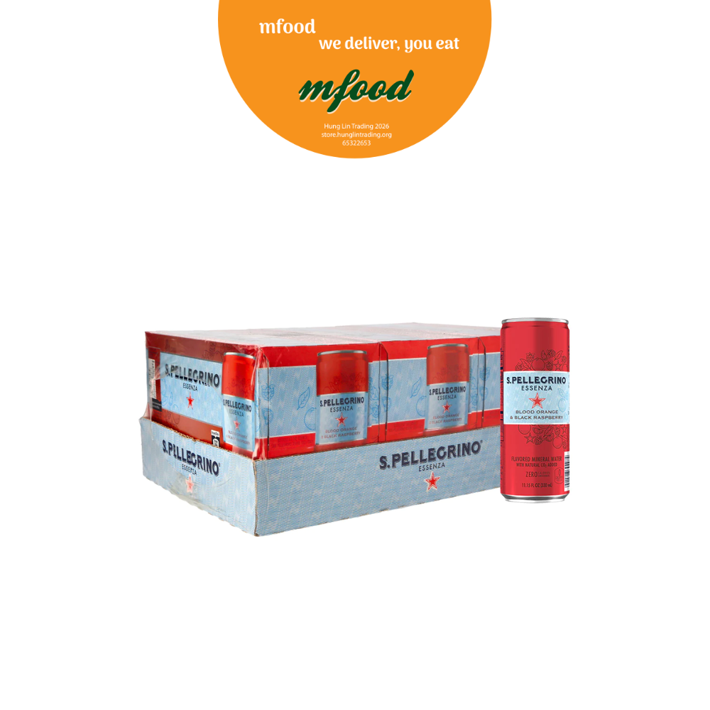 [mfoods] San Pellegrino Essenza Blood Orange & Black Raspberry (Carton of 24 x 330ml) [LOCAL SG DELIVERY]