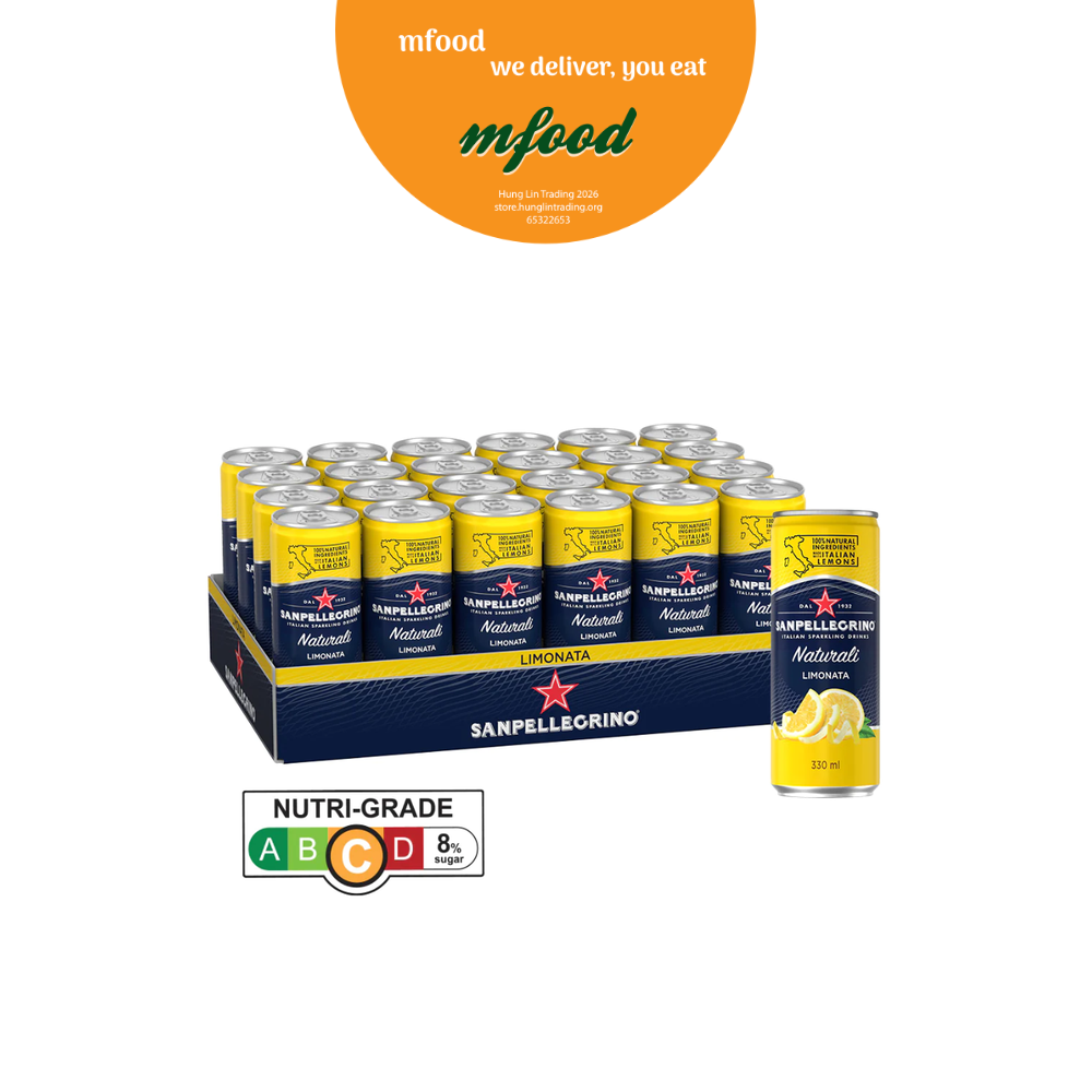 [mfoods] San Pellegrino Natural Limonata Slim Can (Carton of 24 x 330ml) [LOCAL SG DELIVERY]_0