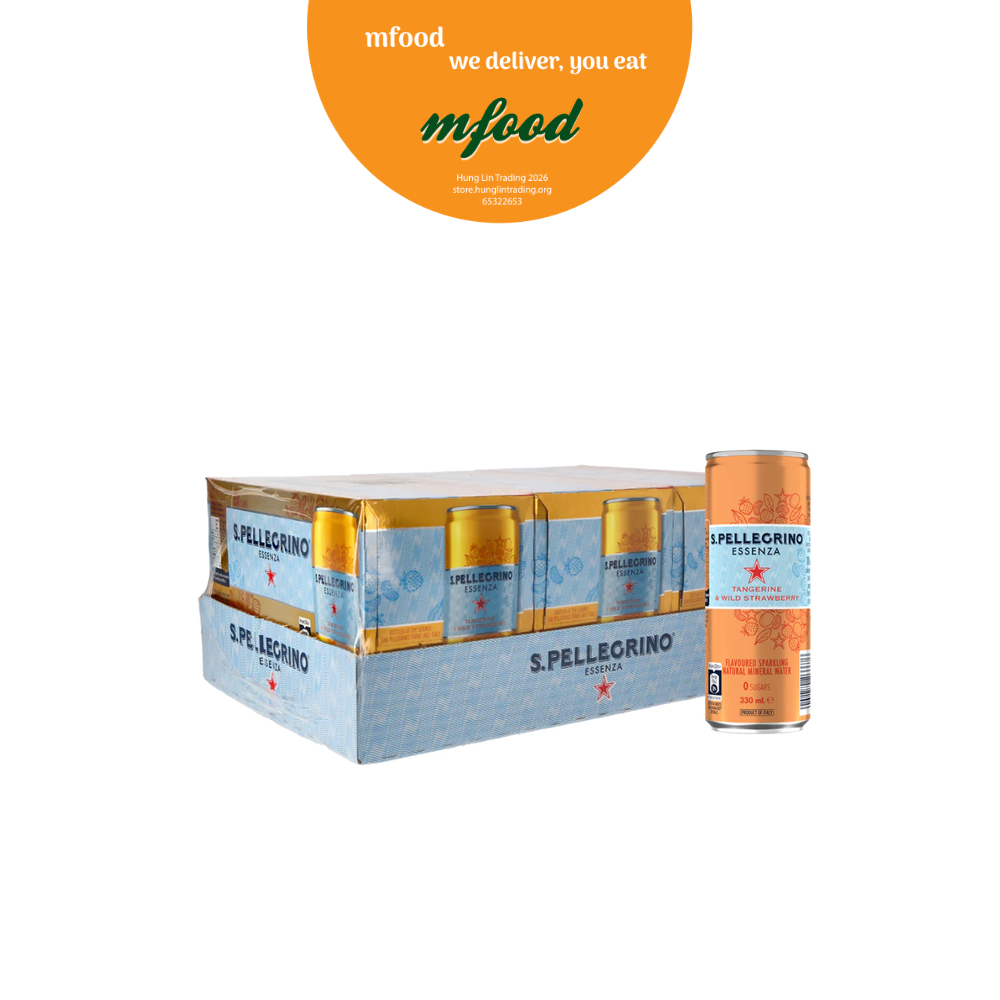 [mfoods] San Pellegrino Essenza Tangerine and Wild Strawberry (Carton of 24 x 330ml) [LOCAL SG DELIVERY]_0