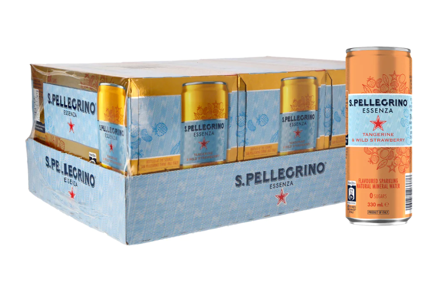 [mfoods] San Pellegrino Essenza Tangerine and Wild Strawberry (Carton of 24 x 330ml) [LOCAL SG DELIVERY]_1