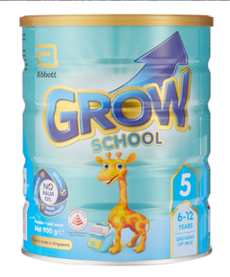 【mkids】【Abbott】Abbott Grow Stage 5 Growing-up Milk Formula, 6-12 years, 900g x 6 tins【LOCAL SG DELIVERY】