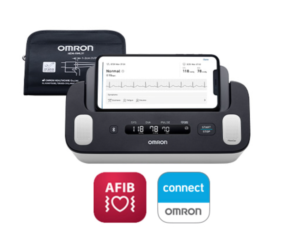 [mtech] Omron Automatic Upper Arm Blood Pressure Monitor + ECG | Complete [LOCAL SG DELIVERY]