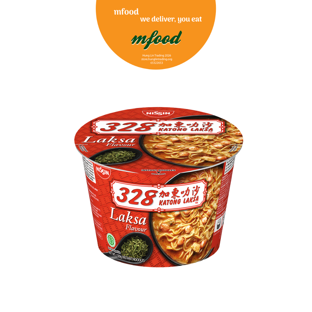 [mfoods] Nissin 328 Katong Laksa Bowl 120g [LOCAL SG DELIVERY]