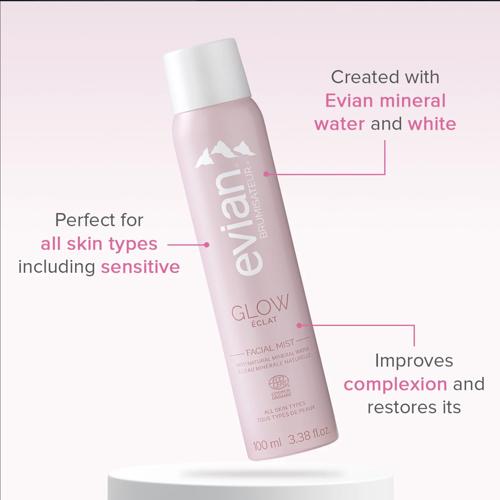 [Dermaceutica] Evian Facial Mist Glow 100ml [LOCAL SG DELIVERY]_0