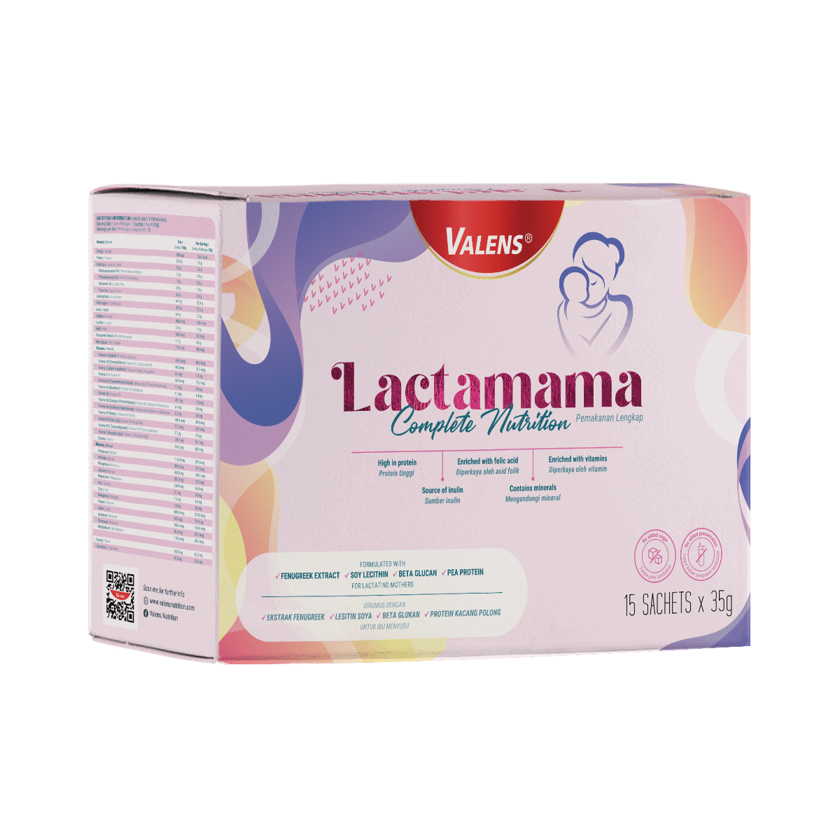 Lactamama Complete Nutrition for Lactating Mothers (15 sachets) x 6 boxes_0