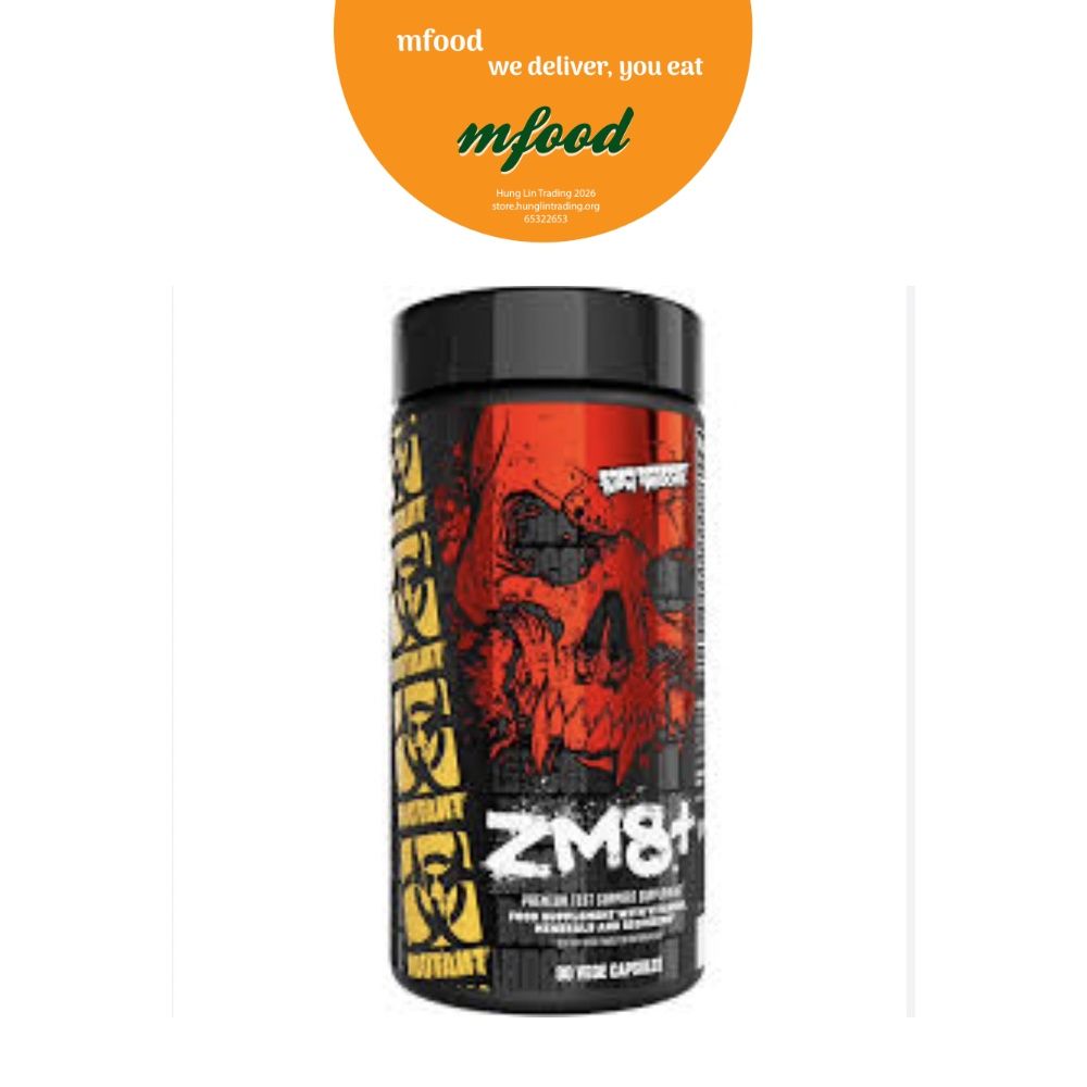 [mfoods] Mutant ZM8+ Booster, Strength Supplement, Muscle Recovery, 90 Capsules [LOCAL SG DELIVERY]