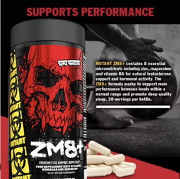 [mfoods] Mutant ZM8+ Booster, Strength Supplement, Muscle Recovery, 90 Capsules [LOCAL SG DELIVERY]