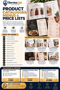 Product Catalogs, Menus and Price Lists - Basic