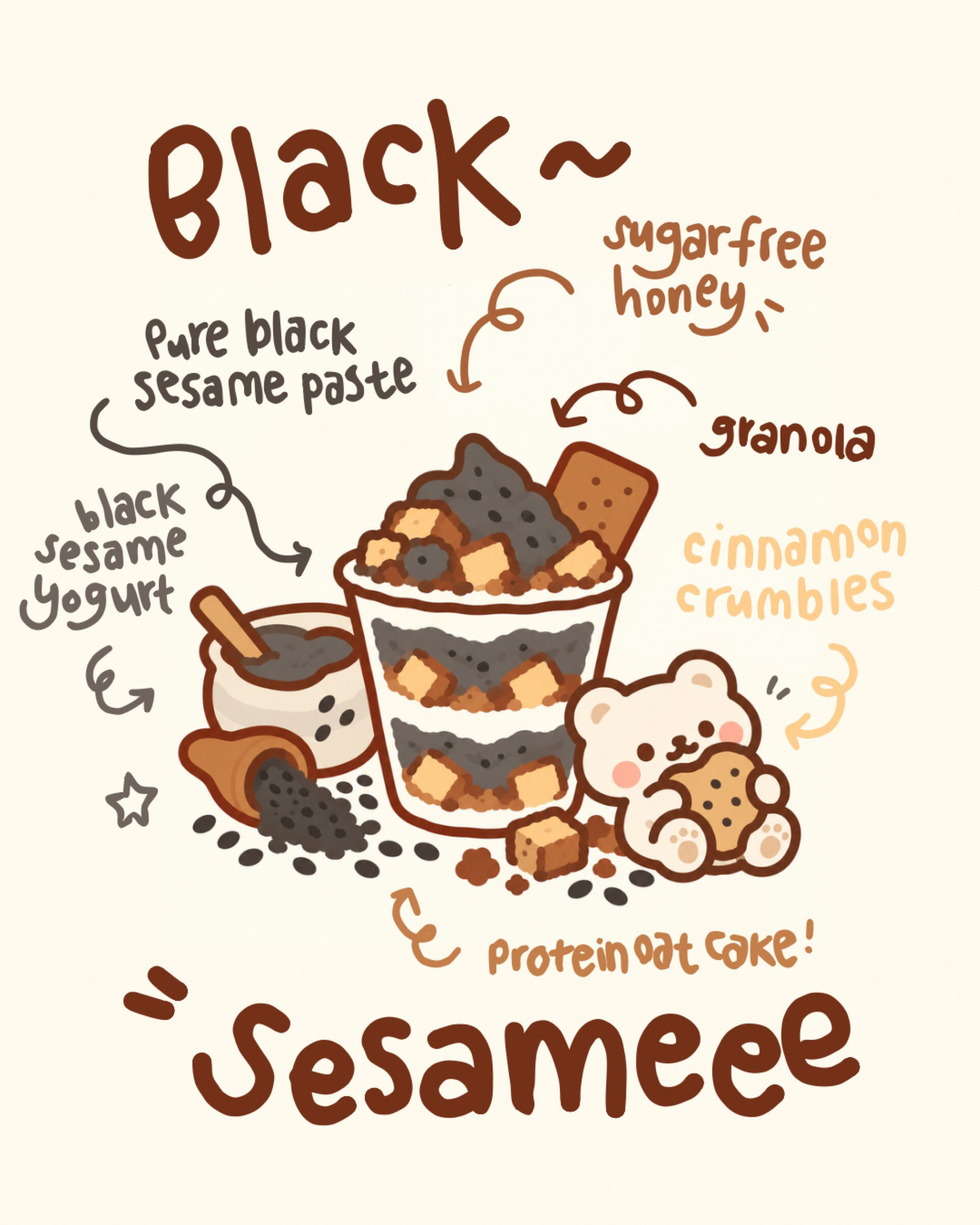 Black Sesame Parfait