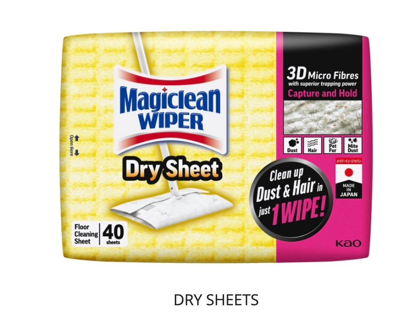 [mWash] Magiclean Wiper Dry Sheets 40's OR 3x20's [LOCAL SG DELIVERY]