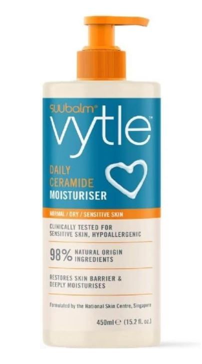 SUU BALM VYTLE Gentle Moisturising Cleanser/Daily Ceramide Moisturiser 450ml_1