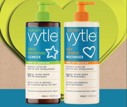 SUU BALM VYTLE Gentle Moisturising Cleanser/Daily Ceramide Moisturiser 450ml