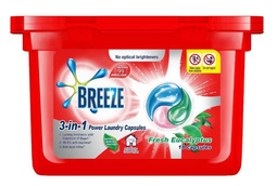 [] mWash Breeze 3 in 1 Lavender/Sakura/Eucalyptus Power Laundry Capsules 18s x 189g [LOCAL SG DELIVERY]