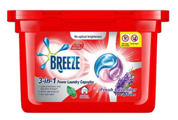 [] mWash Breeze 3 in 1 Lavender/Sakura/Eucalyptus Power Laundry Capsules 18s x 189g [LOCAL SG DELIVERY]