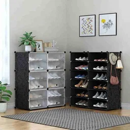 Plastic Shoe Rack 24 Pairs