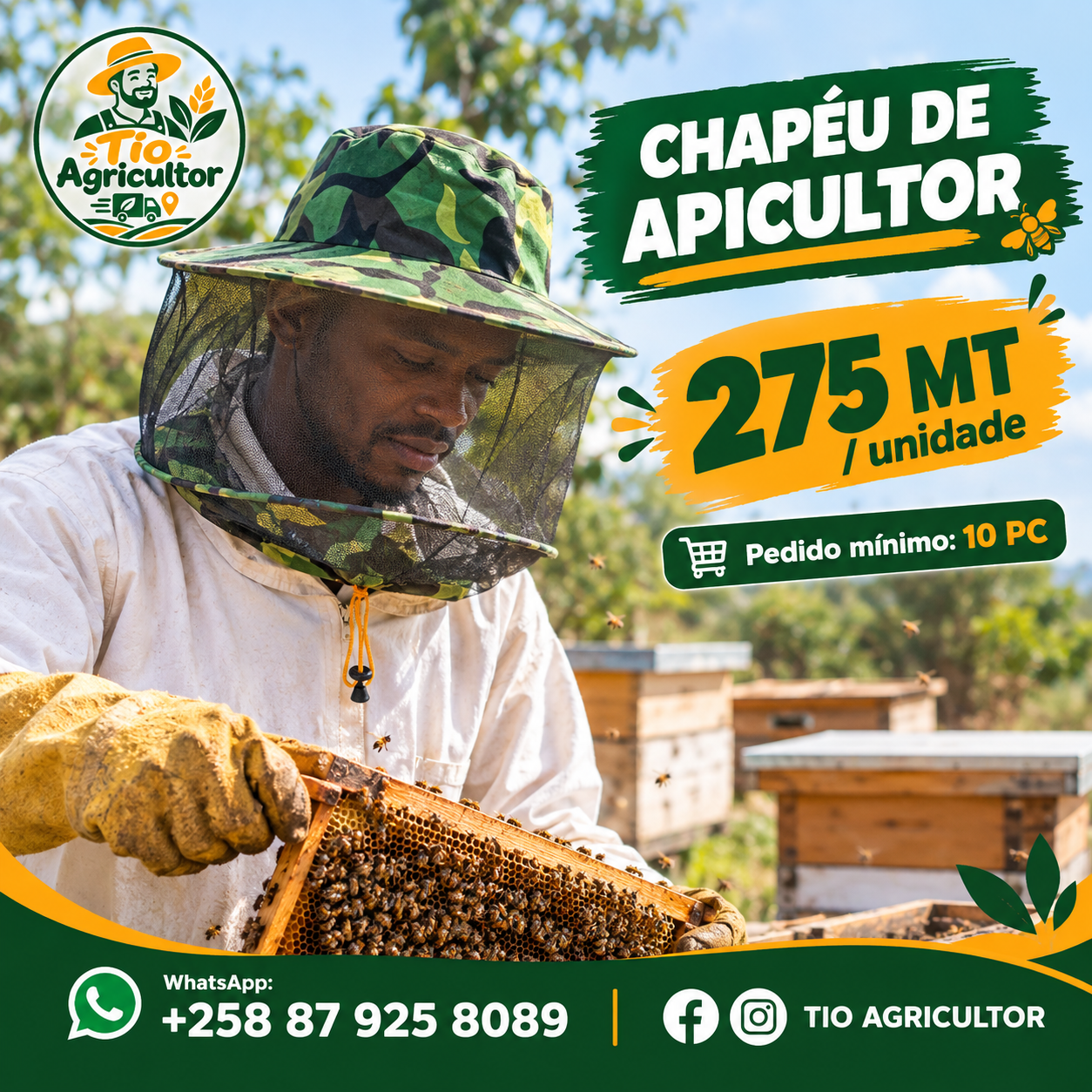 Chapeu de Apicultor (Protecção reforçada)_0