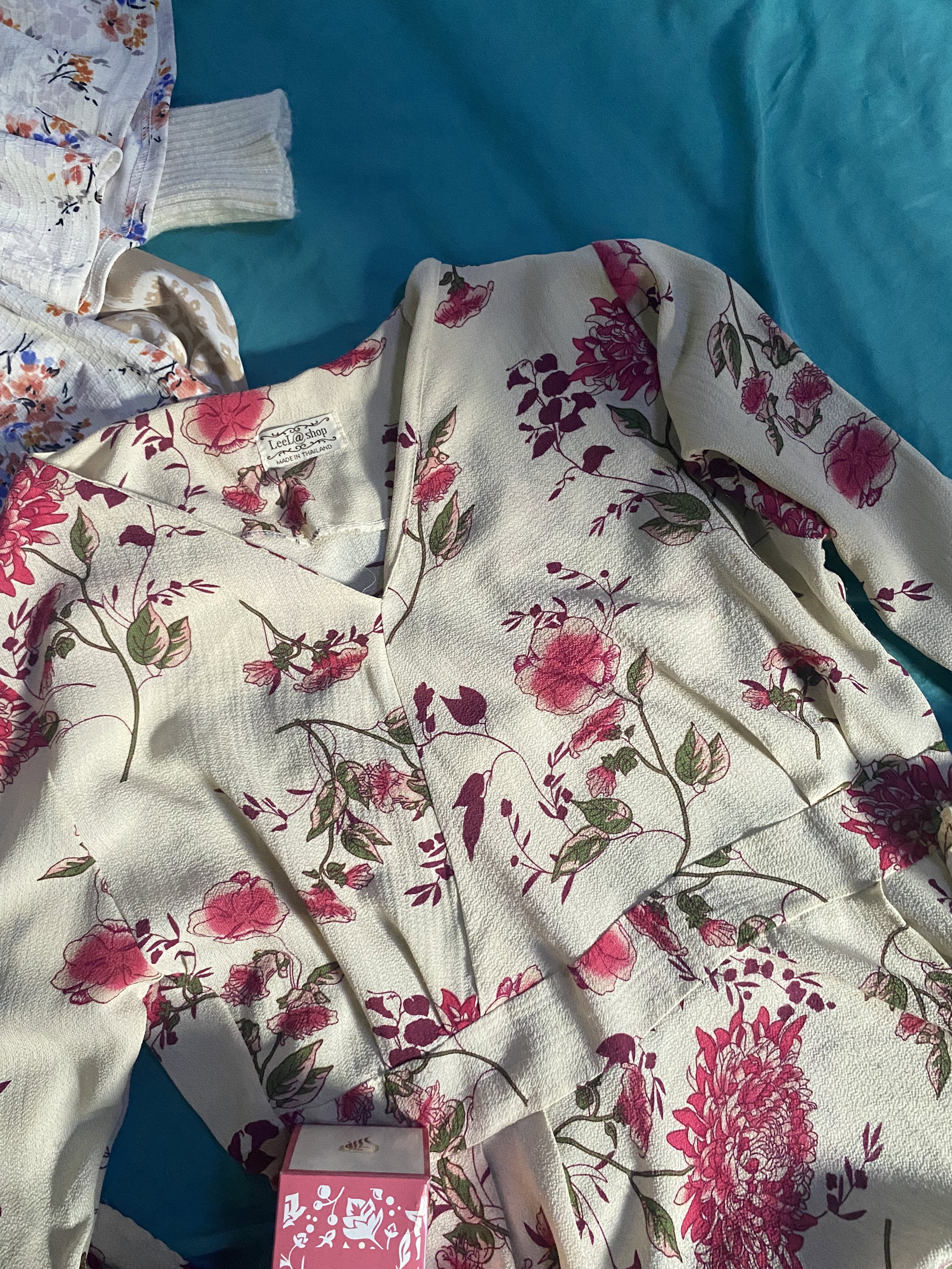 Blouse Floral Cream Pink_0