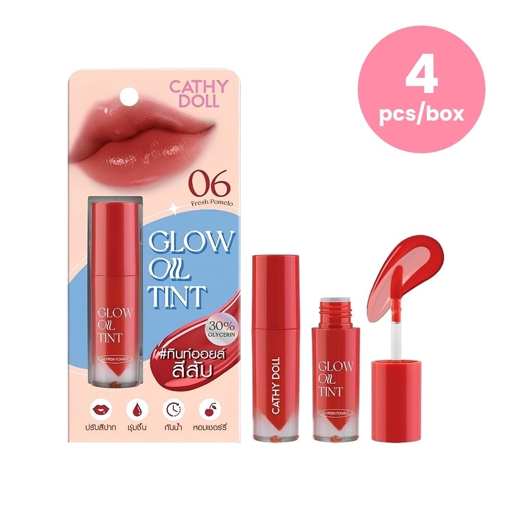 Cathy Doll - Glow Oil Tint 2.4g (Box of 4) (06 - Fresh Pomelo) | Wholesale Makeup Singapore