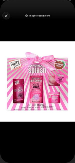 Dirty works coconut splash bath set