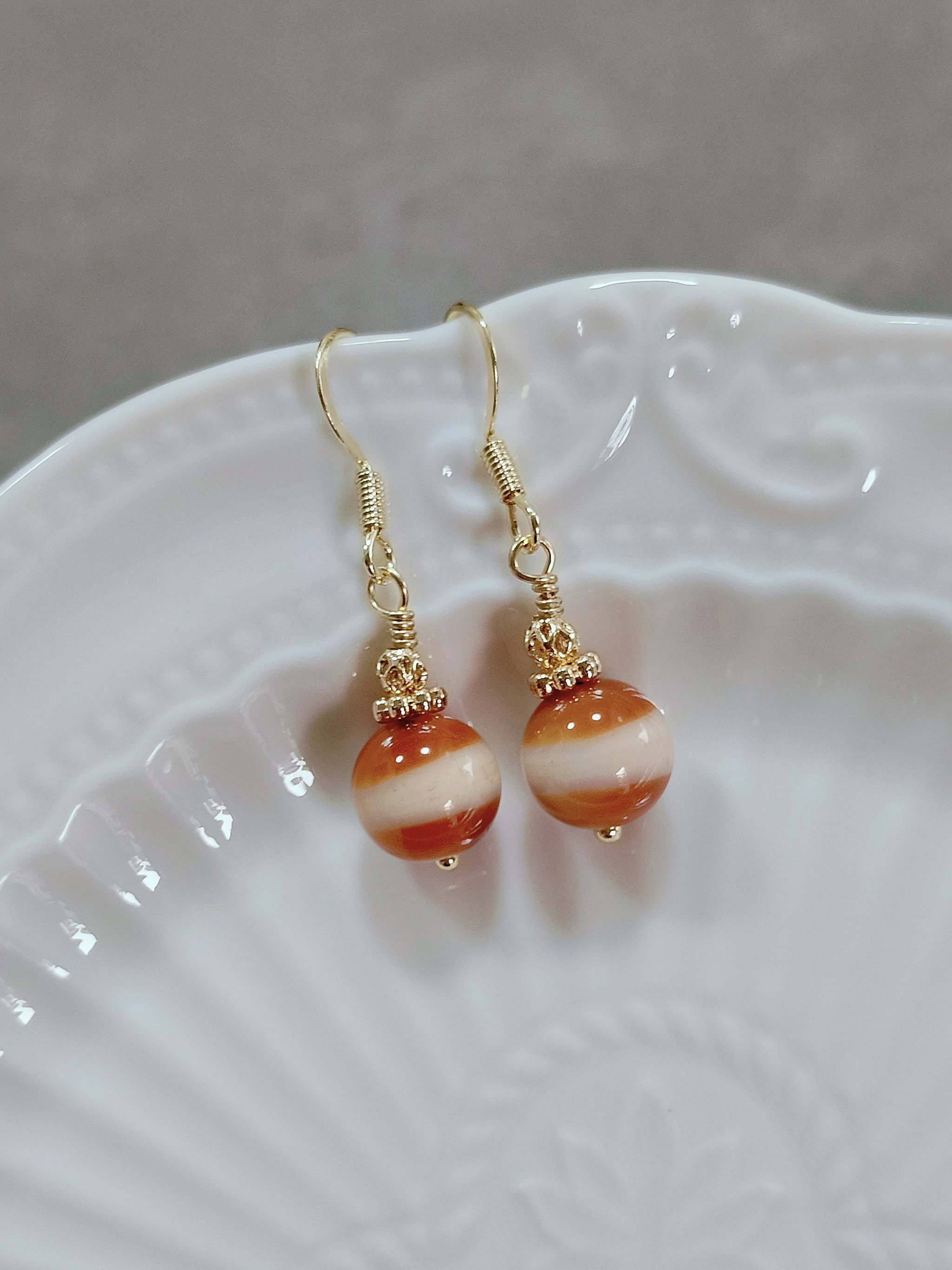 EARRINGS - AMBER SERENITY _1
