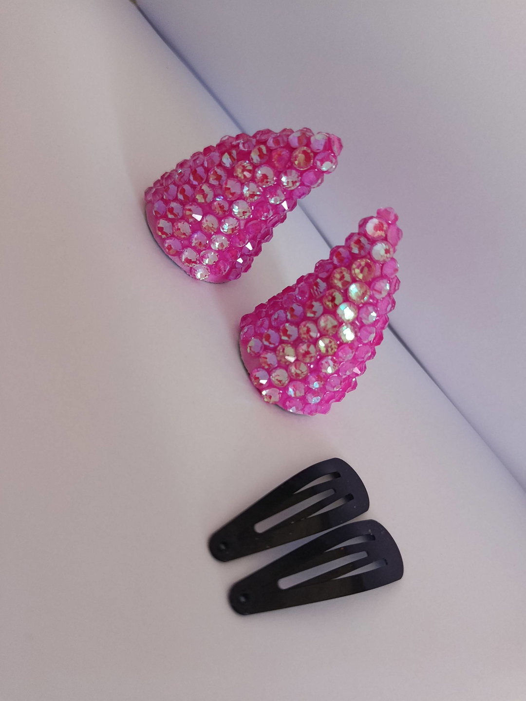 Pink Iridescent UV Horns